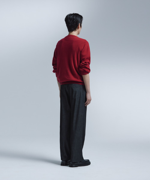 NONBLANK(ノンブランク)の「パインヤーンデイリーヘンリーネックニット_RED(ニット/セーター・メンズ・レッド・LARGE/MEDIUM/X-LARGE)」の11枚目の写真