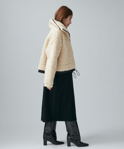 VERMEIL par iena（ヴェルメイユパーイエナ）の「ウールカシミヤボアブルゾン（その他アウター・レディース・アイボリー・FREE）」の18枚目の写真