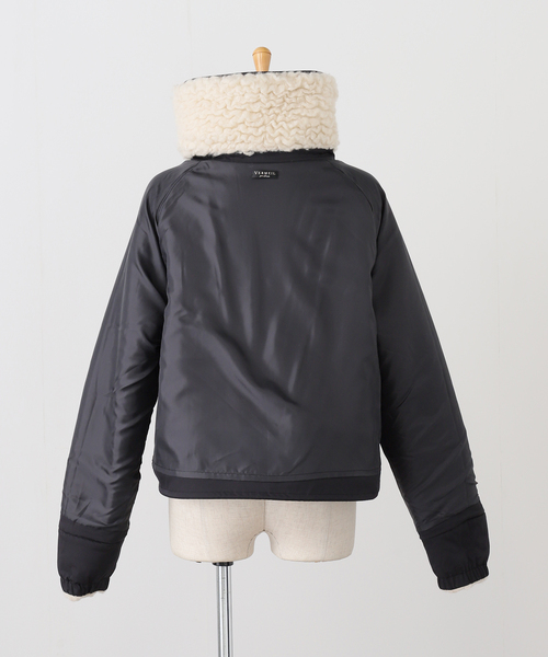 VERMEIL par iena（ヴェルメイユパーイエナ）の「ウールカシミヤボアブルゾン（その他アウター・レディース・アイボリー・FREE）」の8枚目の写真