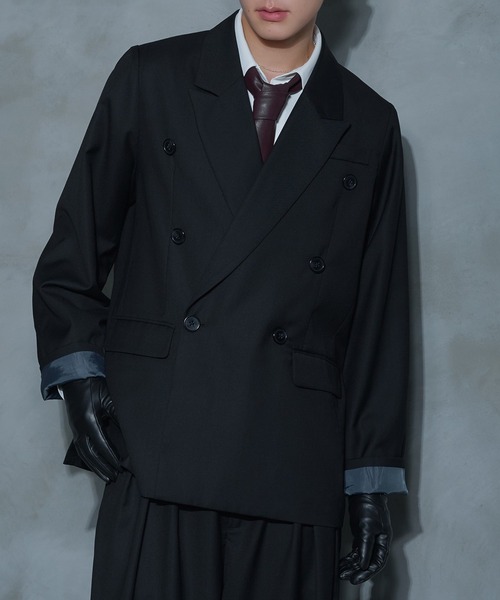 ダブルブレストテーラードジャケット/SETUP対応（テーラードジャケット