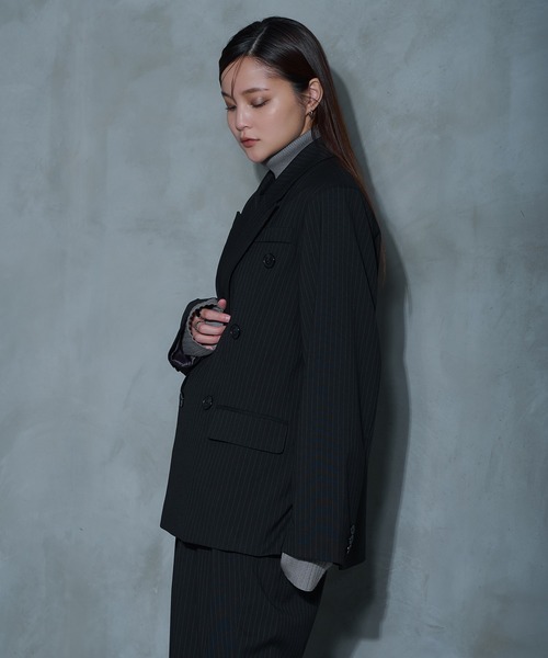 ダブルブレストテーラードジャケット/SETUP対応（テーラードジャケット