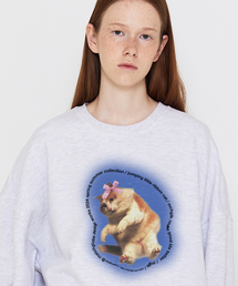 MATCHGLOBE（マッチグローブ）の「リボンキトンスウェットシャツ（ライトメランジ）（スウェット）」