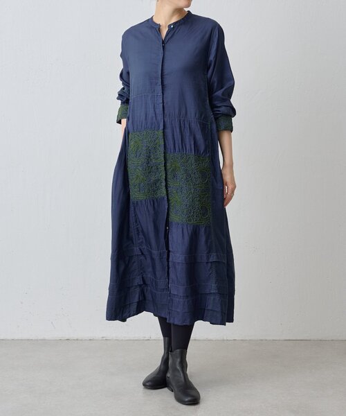 BEARDSLEY(ビアズリー)の「《INJIRI》シルクワンピース(ワンピース・レディース・ネイビー・MEDIUM)」の2枚目の写真
