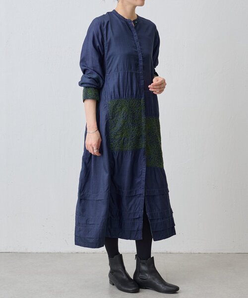 BEARDSLEY(ビアズリー)の「《INJIRI》シルクワンピース(ワンピース・レディース・ネイビー・MEDIUM)」の3枚目の写真