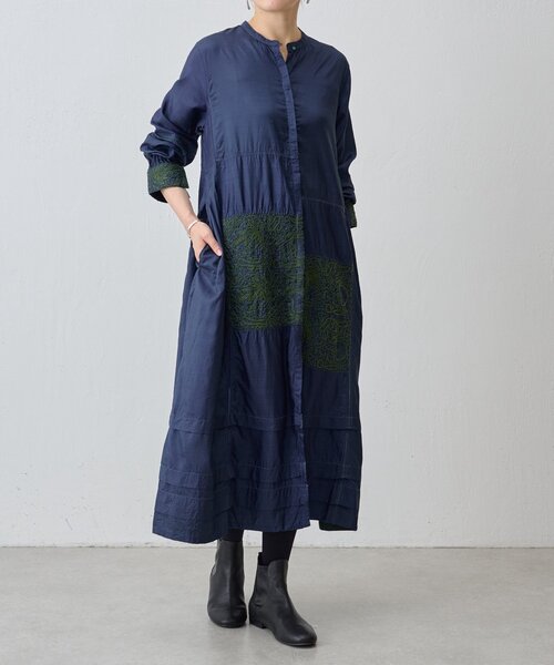 BEARDSLEY(ビアズリー)の「《INJIRI》シルクワンピース(ワンピース・レディース・ネイビー・MEDIUM)」の11枚目の写真