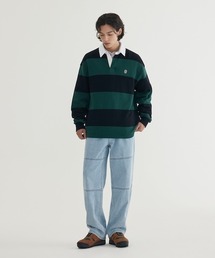 SMALL C LOGO RUGBY SWEATSHIRT