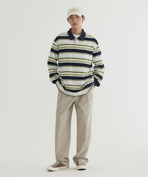 COVERNAT(カバーナット)の「SMALL C LOGO RUGBY SWEATSHIRT(スウェット・メンズ・グリーン/ネイビー・X-LARGE/LARGE/MEDIUM/SMALL/XX-LARGE)」の6枚目の写真