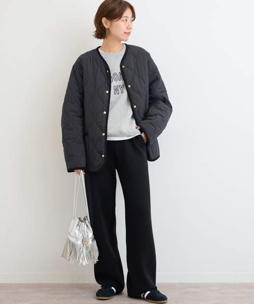 JOURNAL STANDARD relume（ジャーナルスタンダード　レリューム）の「《追加2》コクーンキルティングブルゾン（その他アウター・レディース・ブラック・FREE）」の3枚目の写真