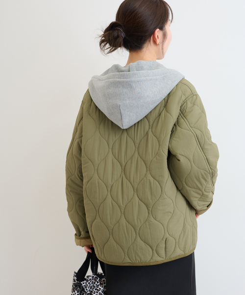 JOURNAL STANDARD relume（ジャーナルスタンダード　レリューム）の「《追加2》コクーンキルティングブルゾン（その他アウター・レディース・ブラック・FREE）」の14枚目の写真