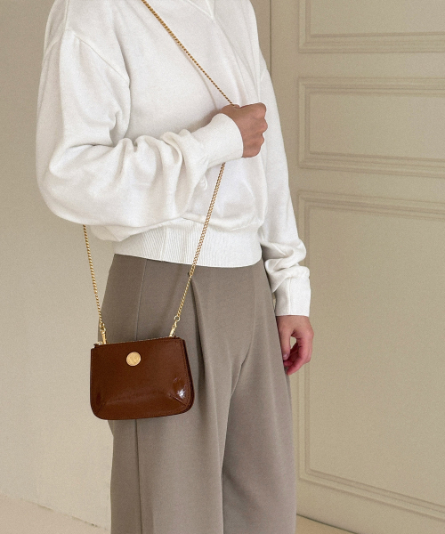 COTEDEMOI(コテドムア)の「Ecrin mini double chain bag - Caramel(メッセンジャーバッグ・レディース・その他・FREE)」の3枚目の写真