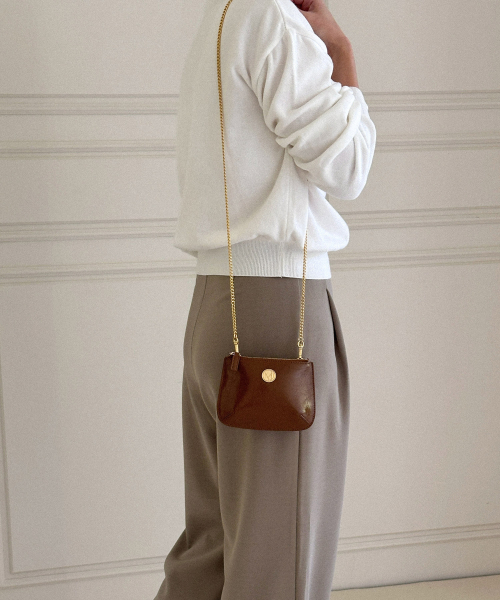 COTEDEMOI(コテドムア)の「Ecrin mini double chain bag - Caramel(メッセンジャーバッグ・レディース・その他・FREE)」の6枚目の写真