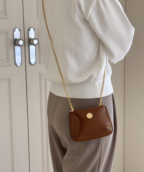 COTEDEMOI(コテドムア)の「Ecrin mini double chain bag - Caramel(メッセンジャーバッグ・レディース・その他・FREE)」の7枚目の写真