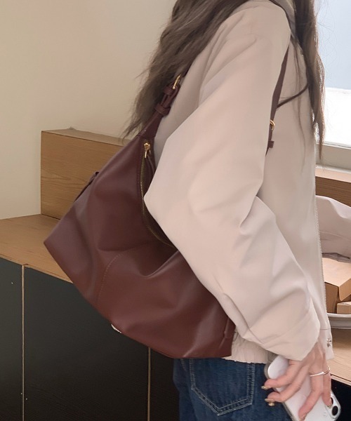 Miniministore(ミニミニストア)の「ショルダーバッグ 斜めがけ鞄 韓国風(ショルダーバッグ・レディース・ブラウン/ブラック・FREE)」の7枚目の写真