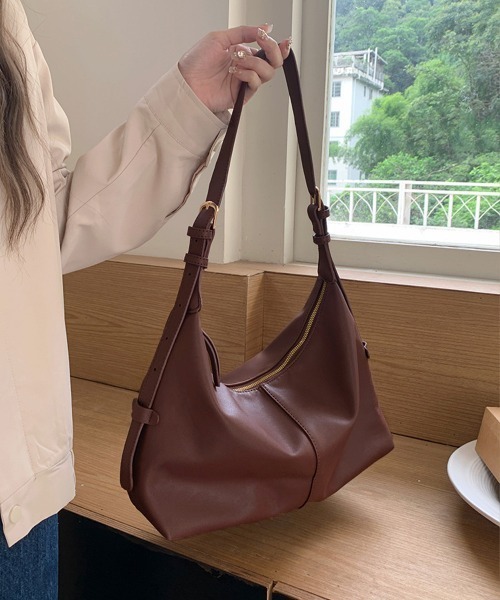 Miniministore(ミニミニストア)の「ショルダーバッグ 斜めがけ鞄 韓国風(ショルダーバッグ・レディース・ブラウン/ブラック・FREE)」の9枚目の写真