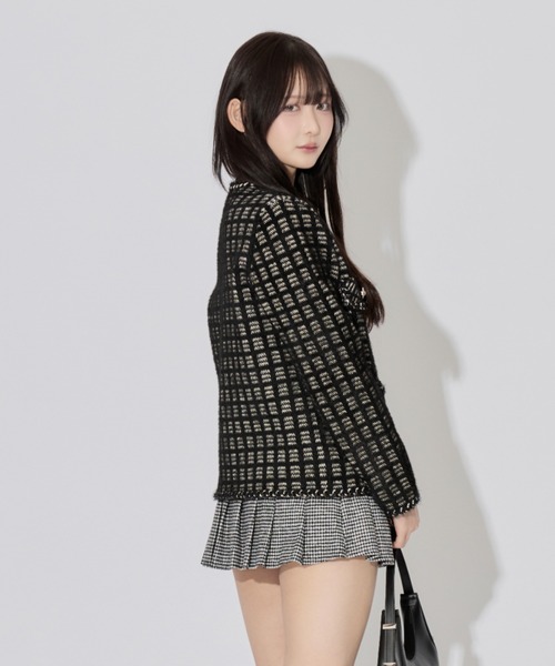 JilLA(ジルア)の「Pearl Knit Cardigan / パールニットカーディガン(ニット/セーター・レディース・ブラック・FREE)」の13枚目の写真