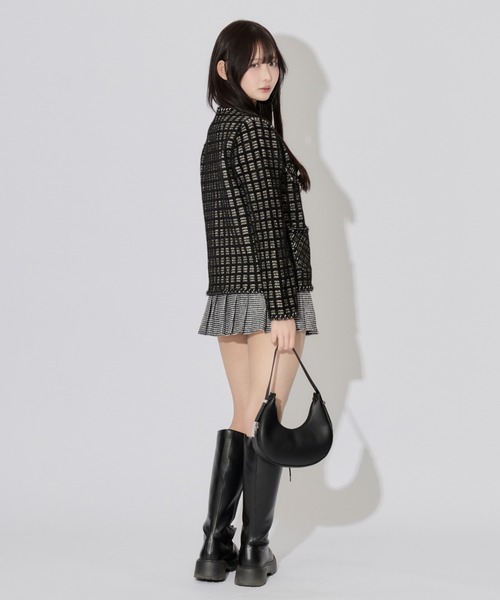 JilLA(ジルア)の「Pearl Knit Cardigan / パールニットカーディガン(ニット/セーター・レディース・ブラック・FREE)」の7枚目の写真