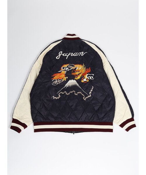 TAION（タイオン）の「【TAION】 TAION-JK04JS-N1 ジャパンスペシャル リバーシブル スカジャン ダウンジャケット（スカジャン・メンズ・ブラック/ネイビー系/ブラック系1・3/2/1/4）」の4枚目の写真