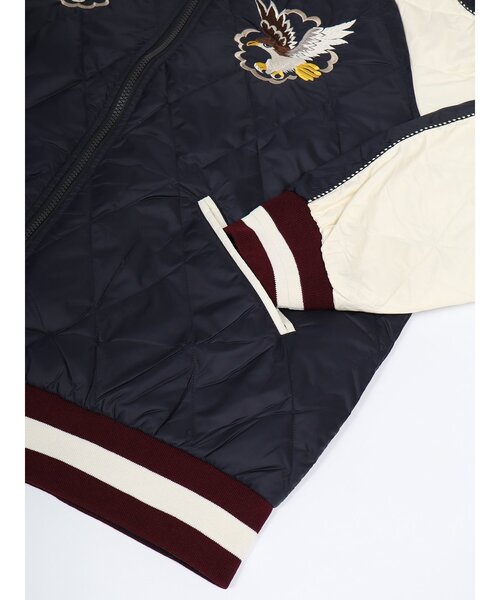 TAION（タイオン）の「【TAION】 TAION-JK04JS-N1 ジャパンスペシャル リバーシブル スカジャン ダウンジャケット（スカジャン・メンズ・ブラック/ネイビー系/ブラック系1・3/2/1/4）」の10枚目の写真