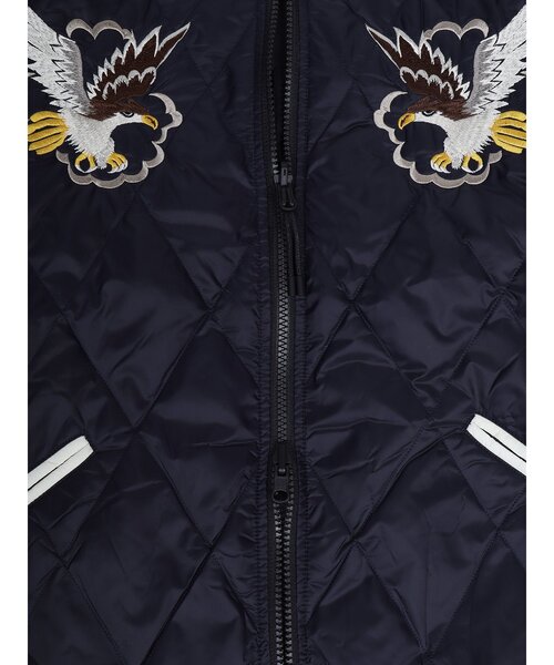 TAION（タイオン）の「【TAION】 TAION-JK04JS-N1 ジャパンスペシャル リバーシブル スカジャン ダウンジャケット（スカジャン・メンズ・ブラック/ネイビー系/ブラック系1・3/2/1/4）」の11枚目の写真