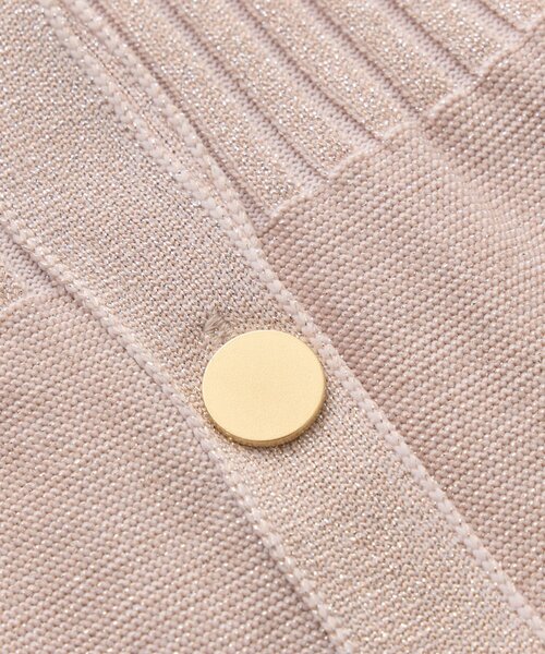 La boutique BonBon（ラブティックボンボン）の「【お上品きらきら】ラメペプラム前後２WAYカーディガン（カーディガン/ボレロ・レディース・ピンク/ネイビー/ライトグレー/ホワイト・FREE）」の19枚目の写真