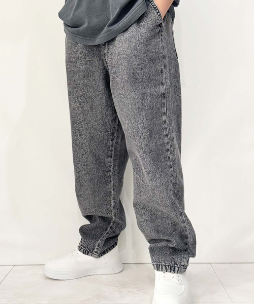 SHISKY(シスキー)の「ケミカルウォッシュ デニム リラックスパンツ(デニムパンツ・キッズ・ブラック/ブルー・160/150/140/130/120/110)」の19枚目の写真