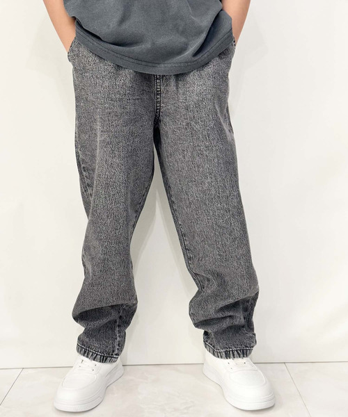SHISKY(シスキー)の「ケミカルウォッシュ デニム リラックスパンツ(デニムパンツ・キッズ・ブラック/ブルー・160/150/140/130/120/110)」の20枚目の写真