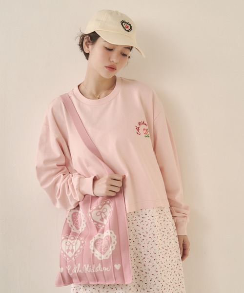 Cath Kidston（キャスキッドソン）の「CK×KNT365 Knitty（ショルダーバッグ・レディース・ピンク/ネイビー/レッド・FREE）」の6枚目の写真