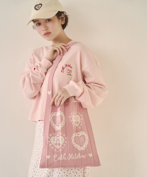 Cath Kidston（キャスキッドソン）の「CK×KNT365 Knitty（ショルダーバッグ・レディース・ピンク/ネイビー/レッド・FREE）」の4枚目の写真