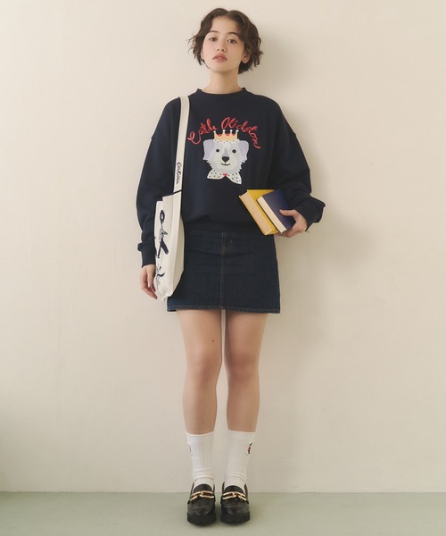 Cath Kidston（キャスキッドソン）の「CK×KNT365 Knitty（ショルダーバッグ・レディース・ピンク/ネイビー/レッド・FREE）」の13枚目の写真