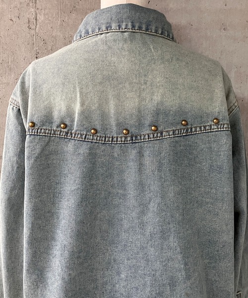 meJane（ミージェーン）の「スタッズディテール ウォッシュデニムシャツ（シャツ/ブラウス・レディース・ブルー・L/M）」の21枚目の写真