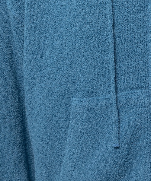 SimplyComplicated(シンプリーコンプリケイテッド)の「WOOL TERRY KNIT ZIP HOODIE(パーカー・メンズ・ブルー・2/1)」の5枚目の写真