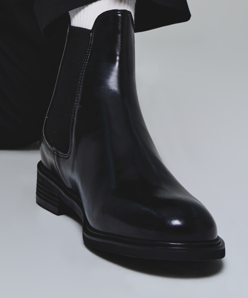 CLAYONG(クレヨン)の「6.5cm モダン チェルシーブーツ ハワード(CL0049)(ブーツ・レディース・ブラック・23cm/24cm/25cm/26cm/27cm/28cm)」の4枚目の写真