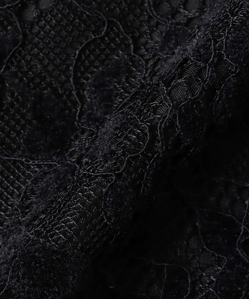 Three Four Time(スリーフォータイム)の「起毛レースギャザースカート(スカート・レディース・ブラック/ベージュ・FREE)」の8枚目の写真