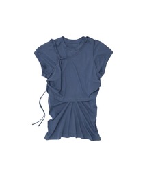 RITAN（リタン）の「【RITAN/リタン】Overlap Spin T-Shirt/オーバーラップスピンTシャツ（Tシャツ/カットソー）」
