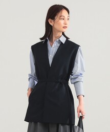 ATON（エイトン）の「【別注】ATON / ウールトロピカル ノーカラー ジレ（ベスト）」