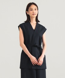 ATON（エイトン）の「【別注】ATON / ウールトロピカル ノーカラー ジレ（ベスト）」