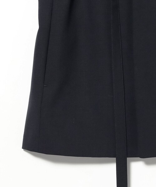 ATON(エイトン)の「【別注】ATON / ウールトロピカル ノーカラー ジレ(ベスト・レディース・ブラック/ネイビー・01/02)」の21枚目の写真
