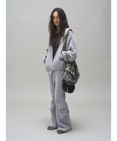 SOMSOC(ソムソック)の「BRYNN CORDUROY HOOD ZIP-UP_GREY(パーカー・レディース・その他・FREE)」の3枚目の写真