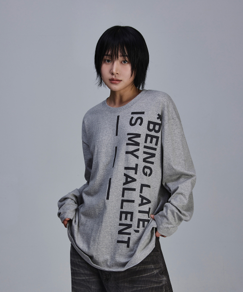 SCALLYWAG（スカリーワグ）の「BLIMT レタリングロングスリーブ[グレー]（Tシャツ/カットソー・レディース・その他・M/L）」の3枚目の写真