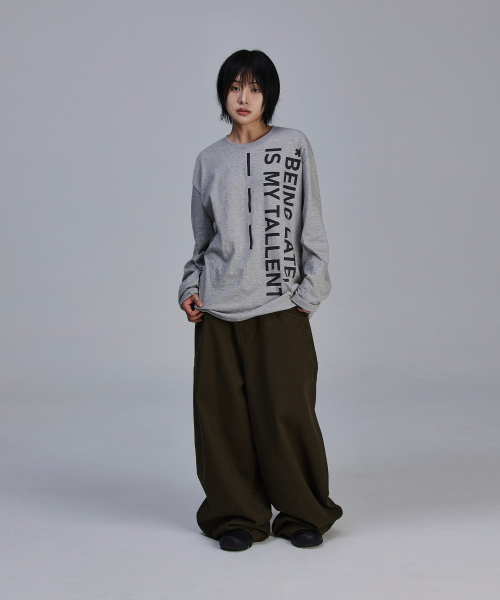 SCALLYWAG（スカリーワグ）の「BLIMT レタリングロングスリーブ[グレー]（Tシャツ/カットソー・レディース・その他・M/L）」の4枚目の写真