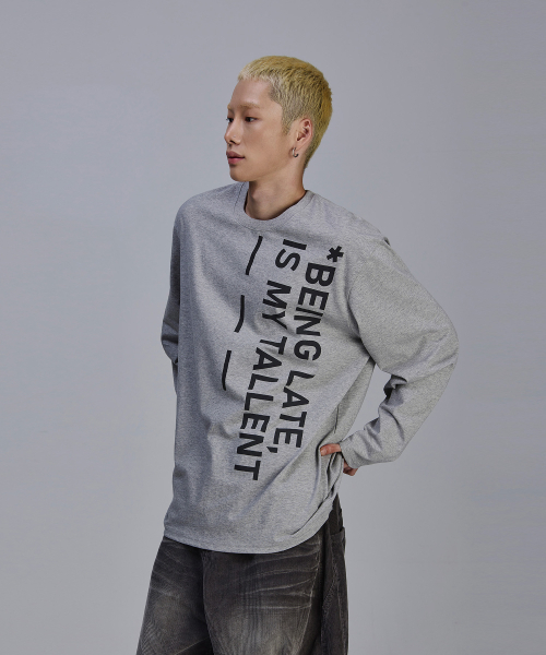 SCALLYWAG（スカリーワグ）の「BLIMT レタリングロングスリーブ[グレー]（Tシャツ/カットソー・レディース・その他・M/L）」の6枚目の写真