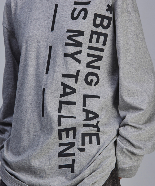 SCALLYWAG（スカリーワグ）の「BLIMT レタリングロングスリーブ[グレー]（Tシャツ/カットソー・レディース・その他・M/L）」の7枚目の写真