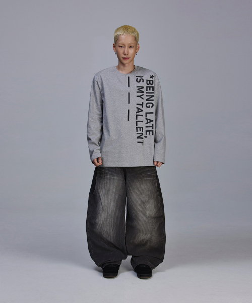 SCALLYWAG（スカリーワグ）の「BLIMT レタリングロングスリーブ[グレー]（Tシャツ/カットソー・レディース・その他・M/L）」の9枚目の写真