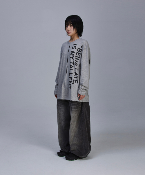 SCALLYWAG（スカリーワグ）の「BLIMT レタリングロングスリーブ[グレー]（Tシャツ/カットソー・レディース・その他・M/L）」の12枚目の写真