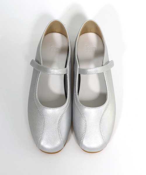 hiamu(ヒアム)の「【着用動画あり・3色展開】バレエピンキングポイント メリージェーンフラットシューズ/2026 SS NEW COLLECTION(バレエシューズ・レディース・ブラック/シルバー/ブラウン・23.0cm/23.5cm/24.0cm/24.5cm/25.0cm)」の22枚目の写真