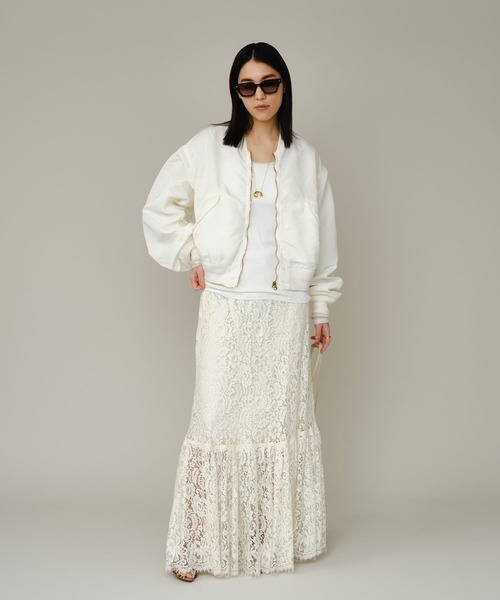 Chaos(カオス)の「Chaos(カオス)/ ソワーズレーススカート(スカート・レディース・ホワイト系・FREE)」の6枚目の写真