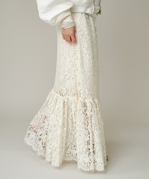 Chaos(カオス)の「Chaos(カオス)/ ソワーズレーススカート(スカート・レディース・ホワイト系・FREE)」の10枚目の写真