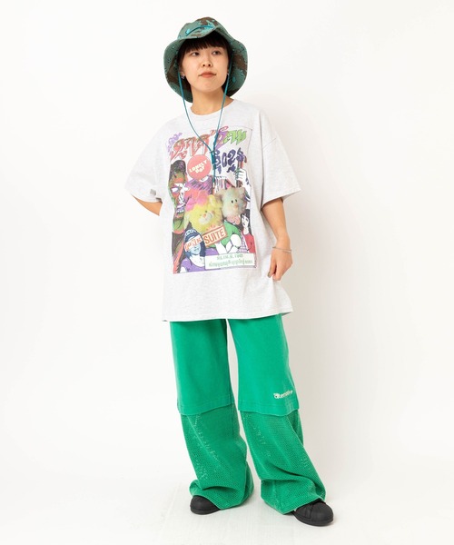 RNA(アールエヌエー)の「R4425 メッシュコンビ天竺バギー(その他パンツ・レディース・杢グレー/グリーン/ライトブルー・MEDIUM)」の20枚目の写真
