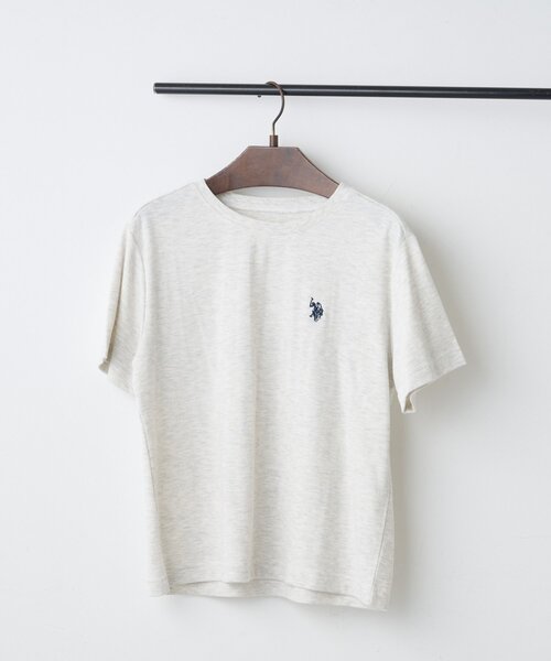 U.S. POLO ASSN.(ユーエスポロアッスン)の「【U.S. POLO ASSN. ×RMAF】スムースTシャツ(Tシャツ/カットソー・レディース・スミクロ/ネイビー/イエロー/オートミール/オフホワイト/その他12/ブラウン/ピンク/ブラック・FREE)」の14枚目の写真