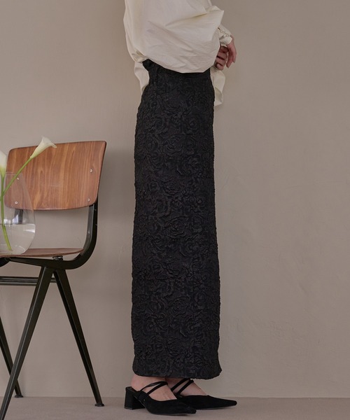 mideal（マイディール）の「jacquard skirt / ジャガードスカート（スカート・レディース・アイボリー/ブラック・FREE）」の13枚目の写真